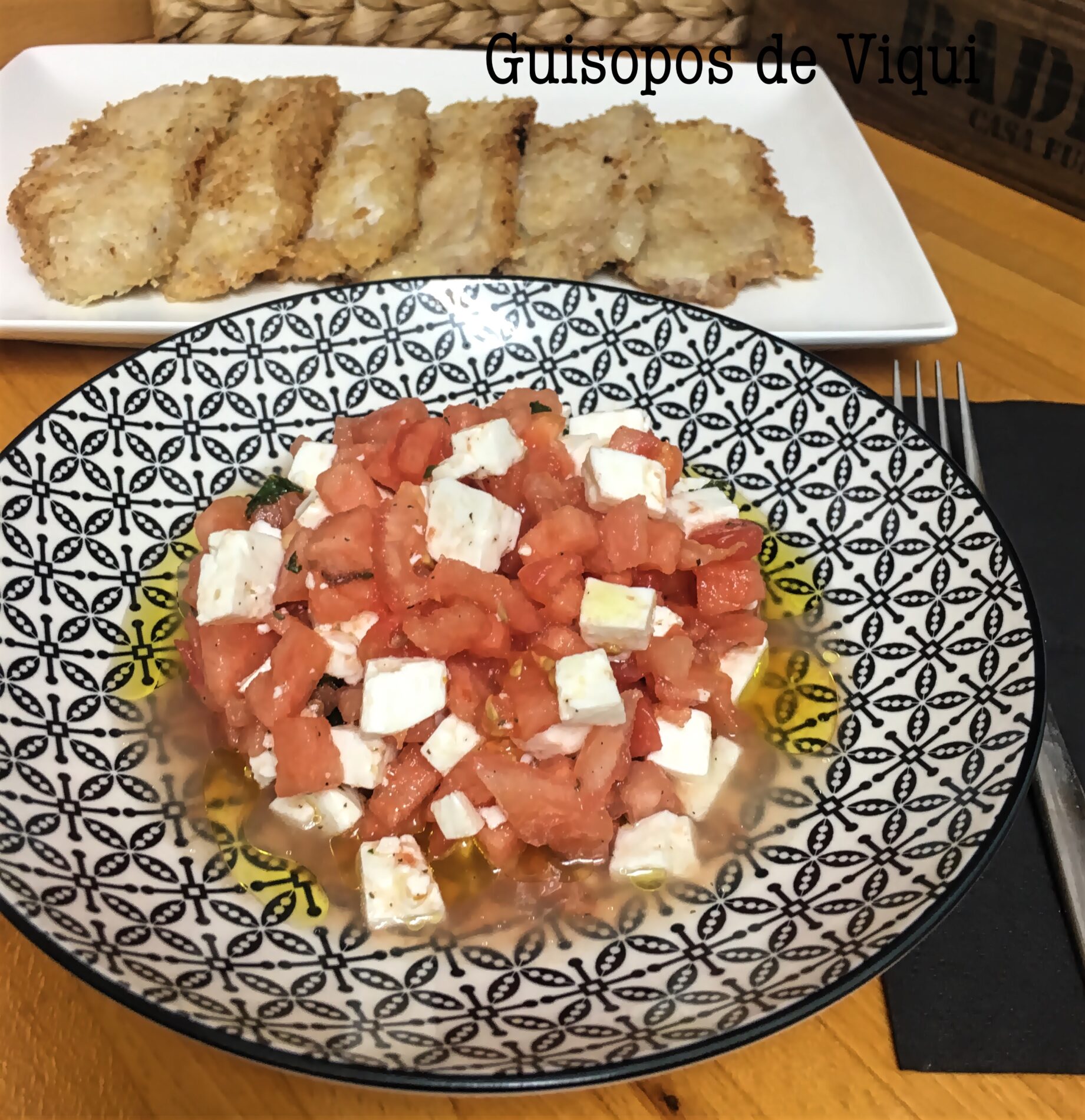 ensalada de tomaques i meló d'alger ca curro